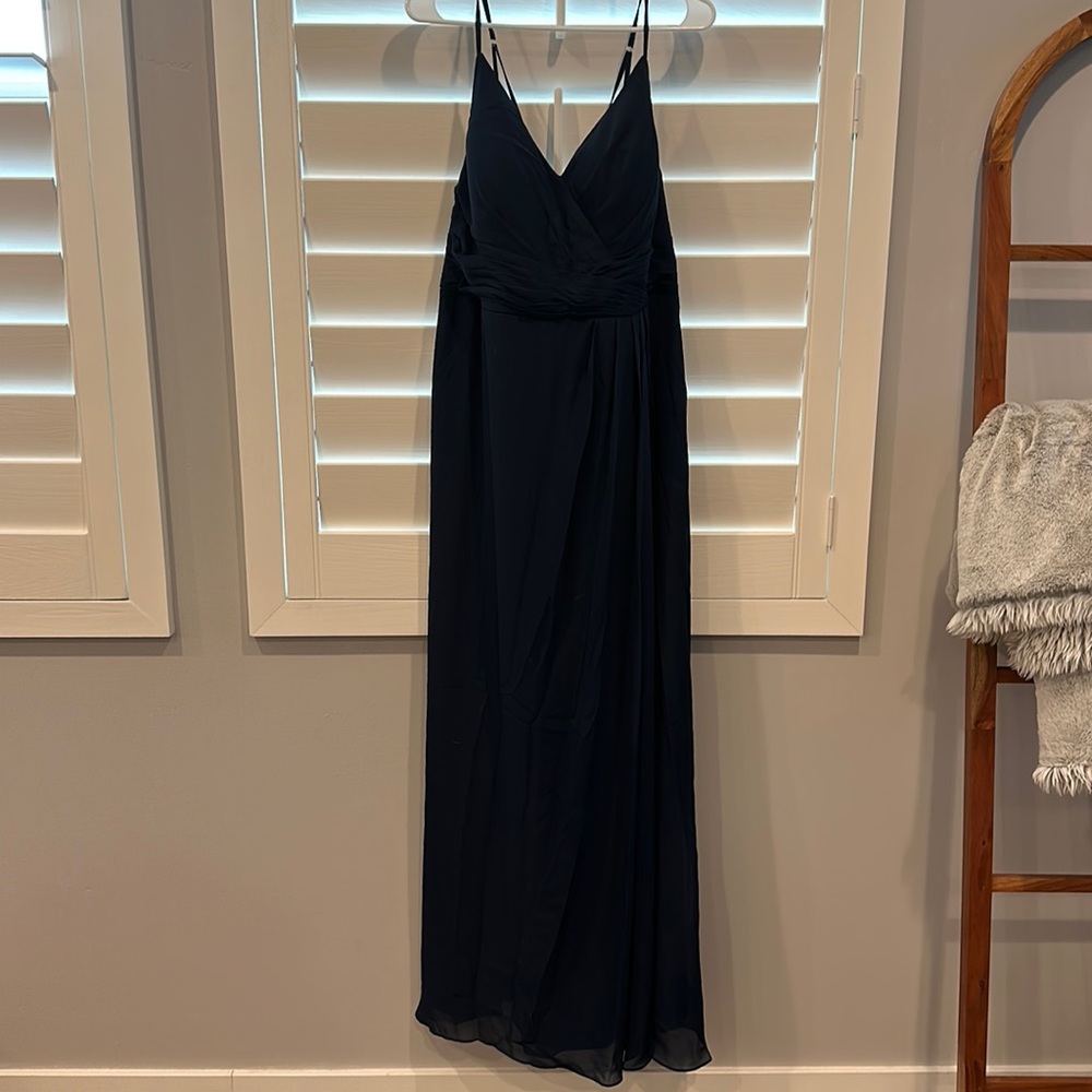 Never been worn with tags. JJ House Navy Blue bridesmaid dress. Size 16W